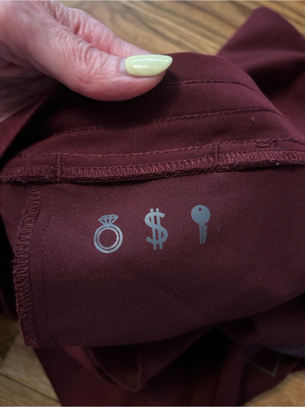 FIGS Women's Burgundy Yola Tall Skinny Scrub Pants - Picture 7 of 8